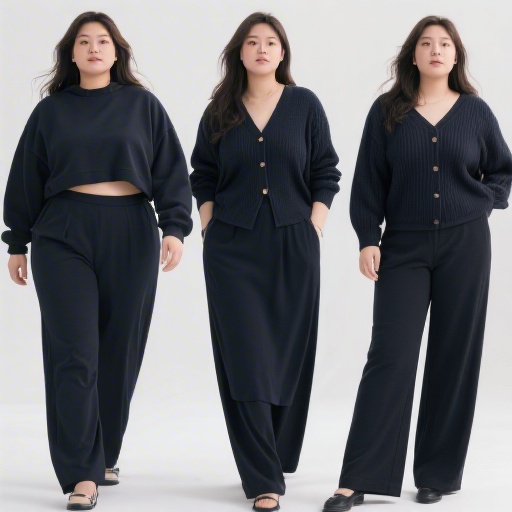 微胖女生显瘦穿搭，遮肉显高还百搭