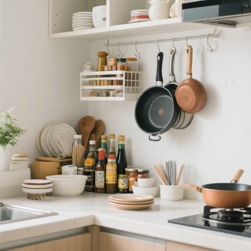 厨房收纳封神！锅碗瓢盆全归位，台面空到能打滚（新手零失败）